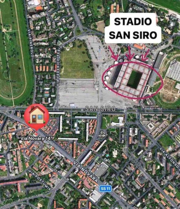 Appartamento A 500 Metri Da San Siro Mailand Exterior foto